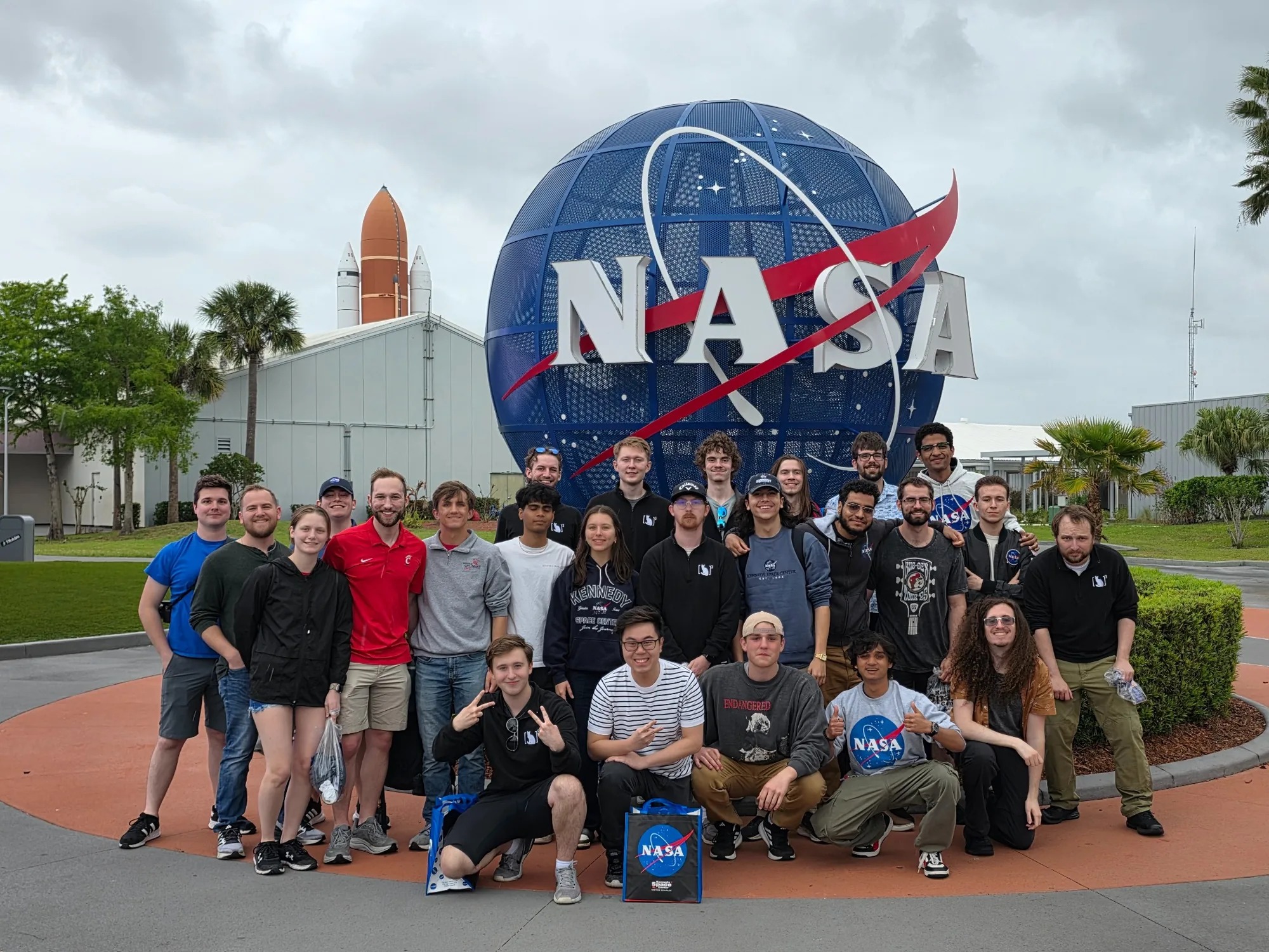 UC CubeCats students and team members together at Kennedy Space Center